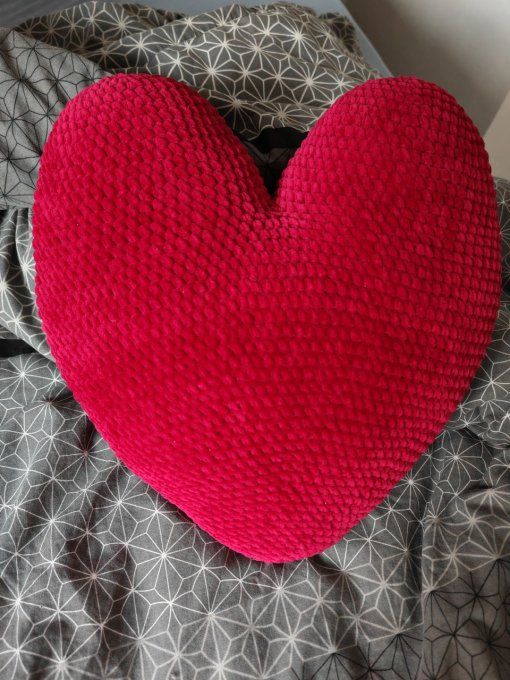 Grand coeur velours 