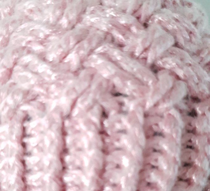 Bonnet croisé brillant