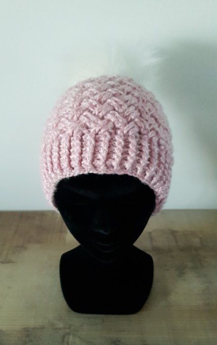 Bonnet croisé brillant